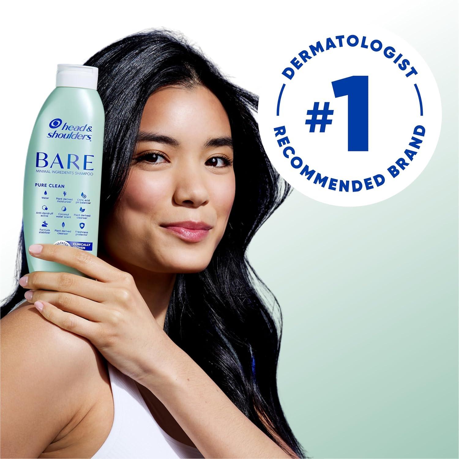 image:imageHead amp Shoulders AntiDandruff Shampoo and Conditioner BARE Pure Clean 2in1 Twin Pack 1 Pyrithione Zinc Scalp Care SulfateFree SiliconeFree 135 fl oz EachSoothing Hydration