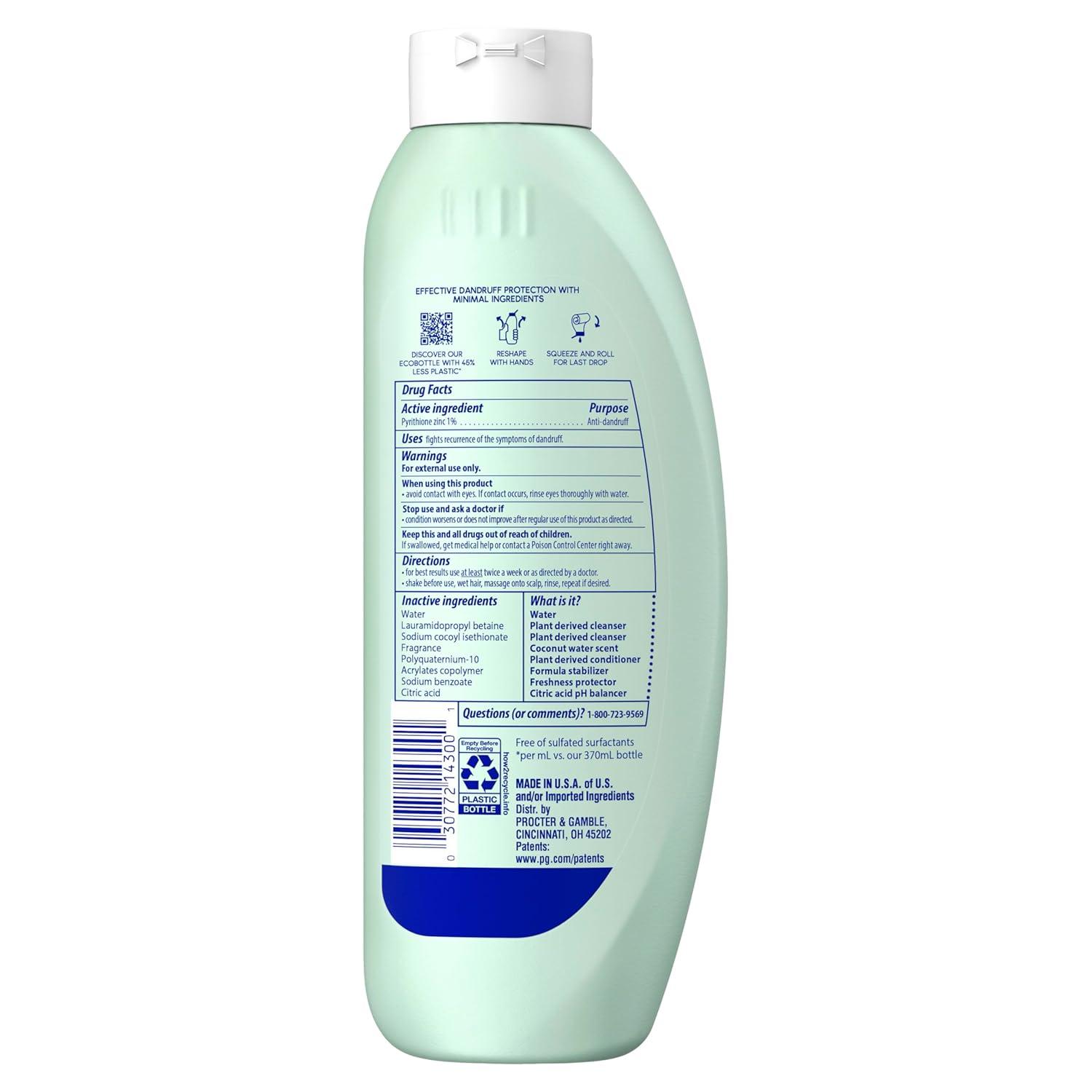 image:imageHead amp Shoulders AntiDandruff Shampoo and Conditioner BARE Pure Clean 2in1 Twin Pack 1 Pyrithione Zinc Scalp Care SulfateFree SiliconeFree 135 fl oz EachPure Clean