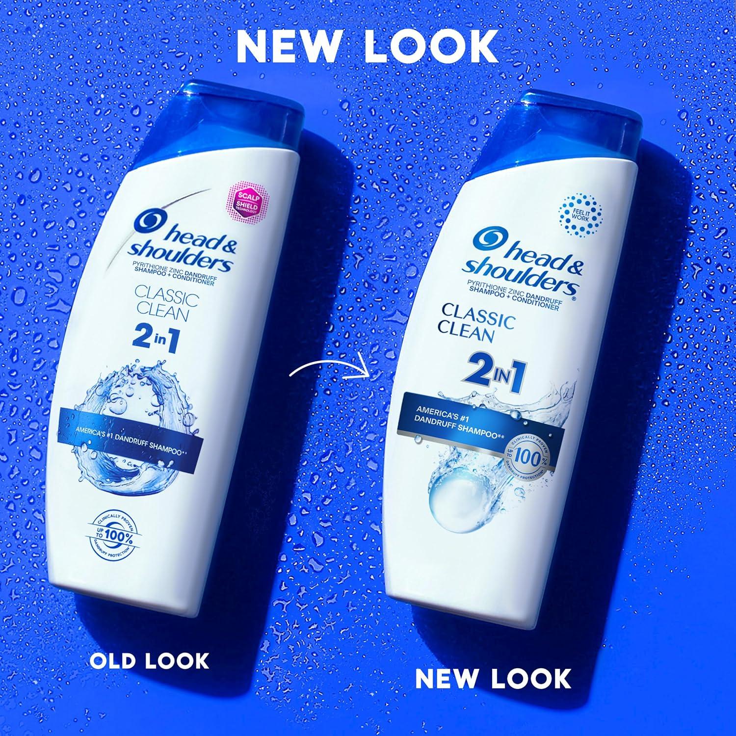 image:imageHead amp Shoulders AntiDandruff Shampoo and Conditioner Classic Clean 2in1 1 Pyrithione Zinc Flake Control Deep Clean Scalp Care Fresh Scent 845 fl oz845 Fl Oz Pack of 1