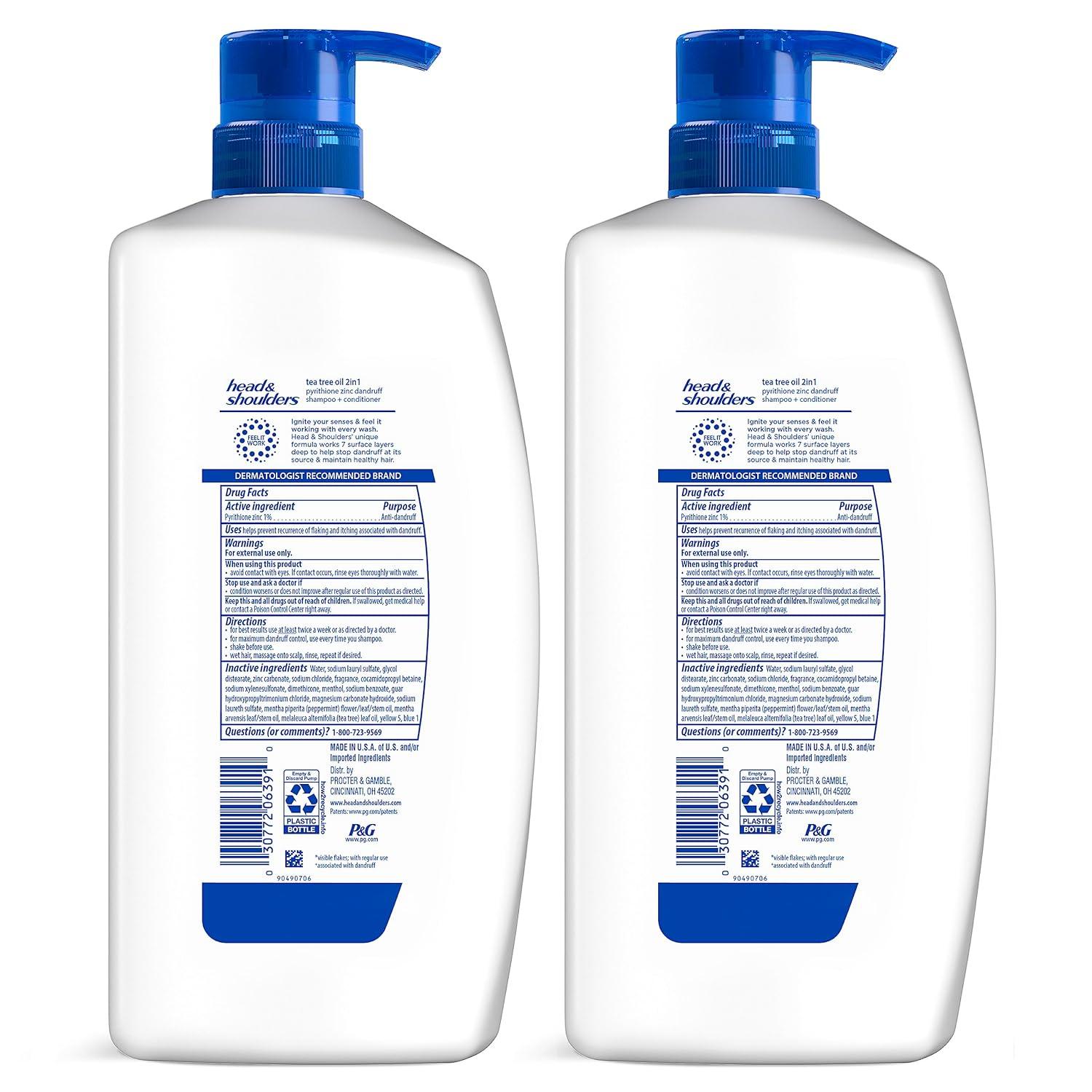 image:imageHead amp Shoulders AntiDandruff Shampoo and Conditioner Full and Thick 2in1 Twin Pack 1 Pyrithione Zinc Cleans to Restore Fullness to Thinning Hair 321 fl oz EachTea Tree Oil
