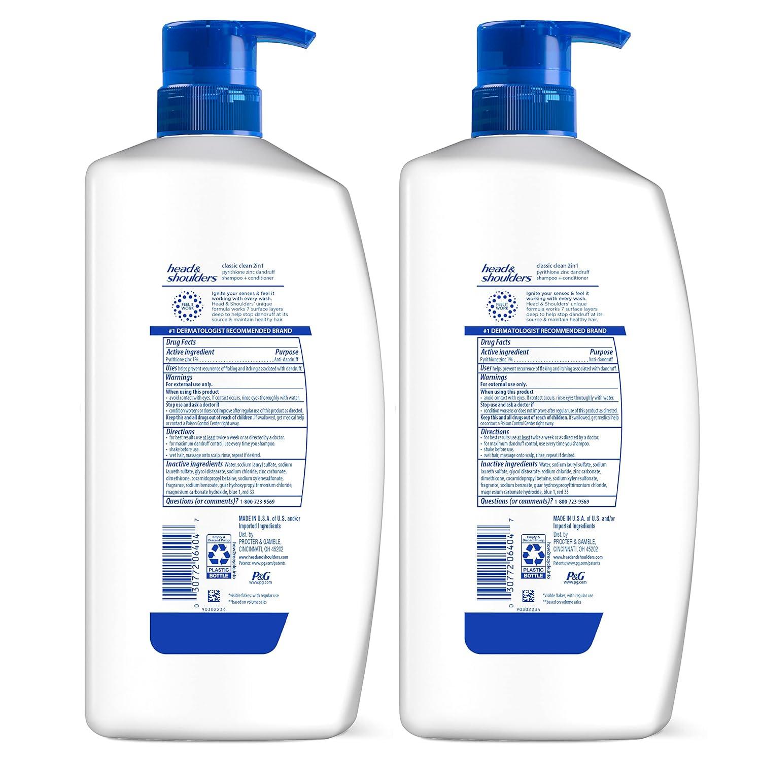 image:imageHead amp Shoulders AntiDandruff Shampoo and Conditioner Full and Thick 2in1 Twin Pack 1 Pyrithione Zinc Cleans to Restore Fullness to Thinning Hair 321 fl oz EachClassic Clean