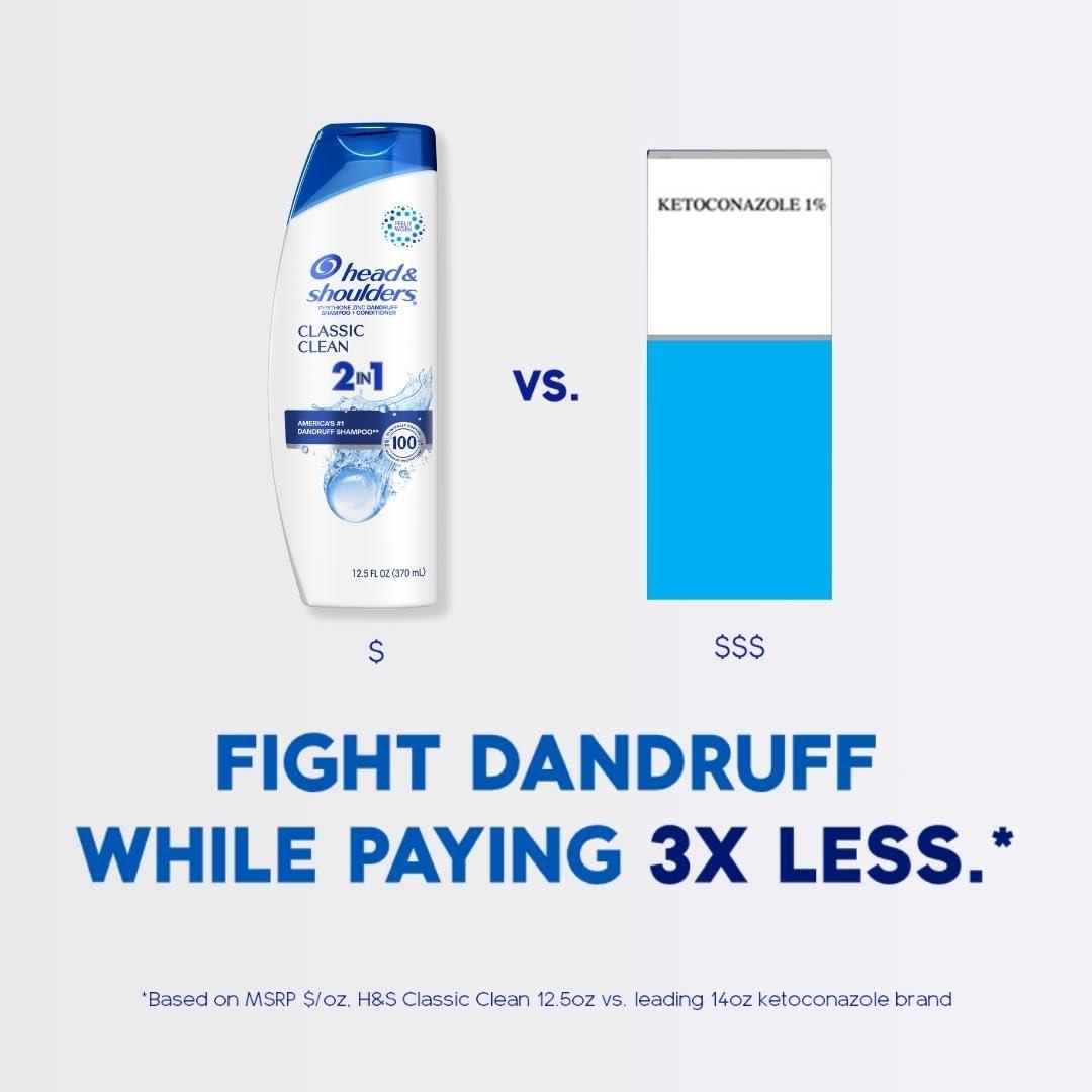 image:imageHead amp Shoulders AntiDandruff Shampoo and Conditioner Full and Thick 2in1 Twin Pack 1 Pyrithione Zinc Cleans to Restore Fullness to Thinning Hair 321 fl oz EachClassic Clean