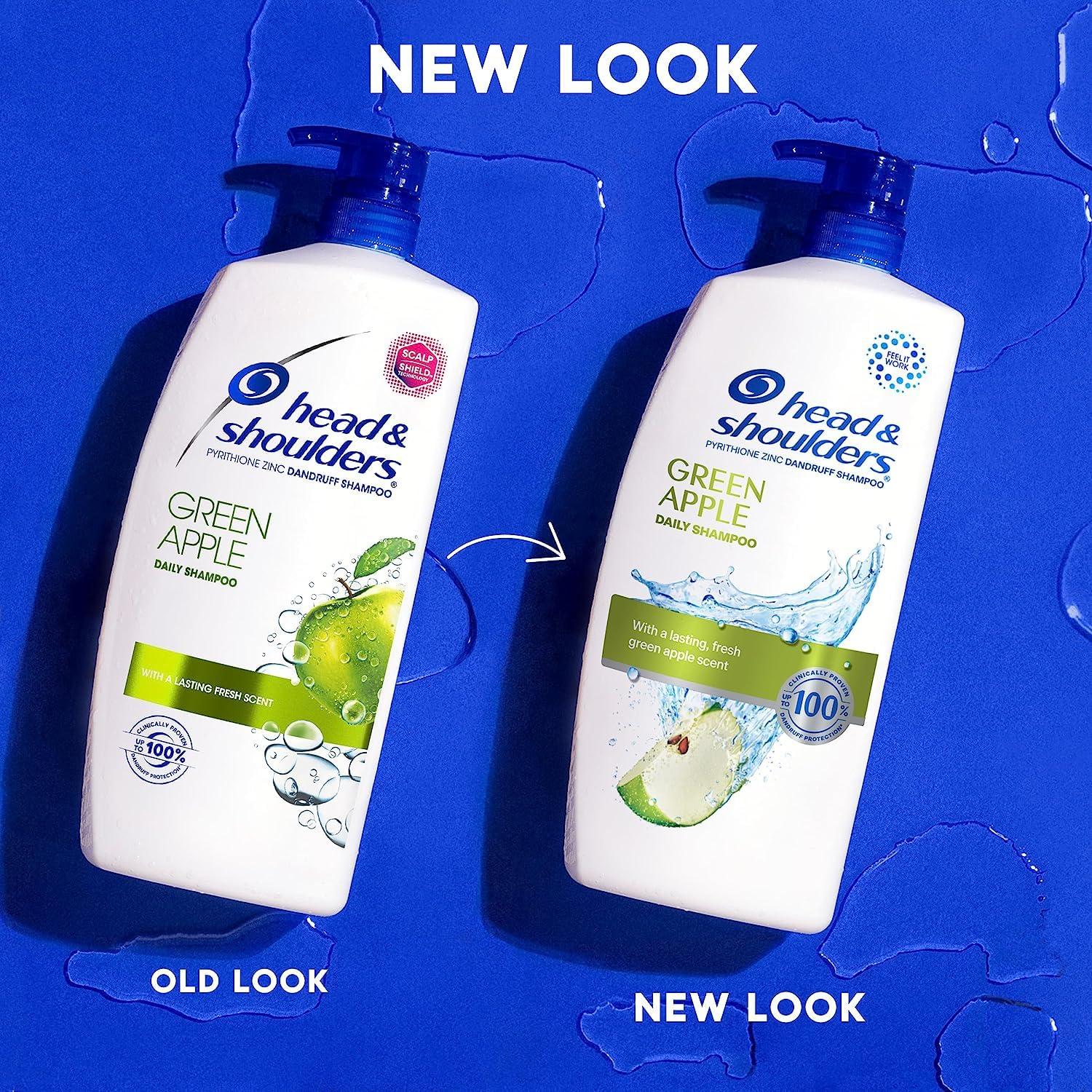 image:imageHead amp Shoulders AntiDandruff Shampoo with 1 Pyrithione Zinc Clinically Proven amp Scalp Care Treatment Fresh Green Apple Scent 321 Fl Oz Each 2 PackGreen Apple