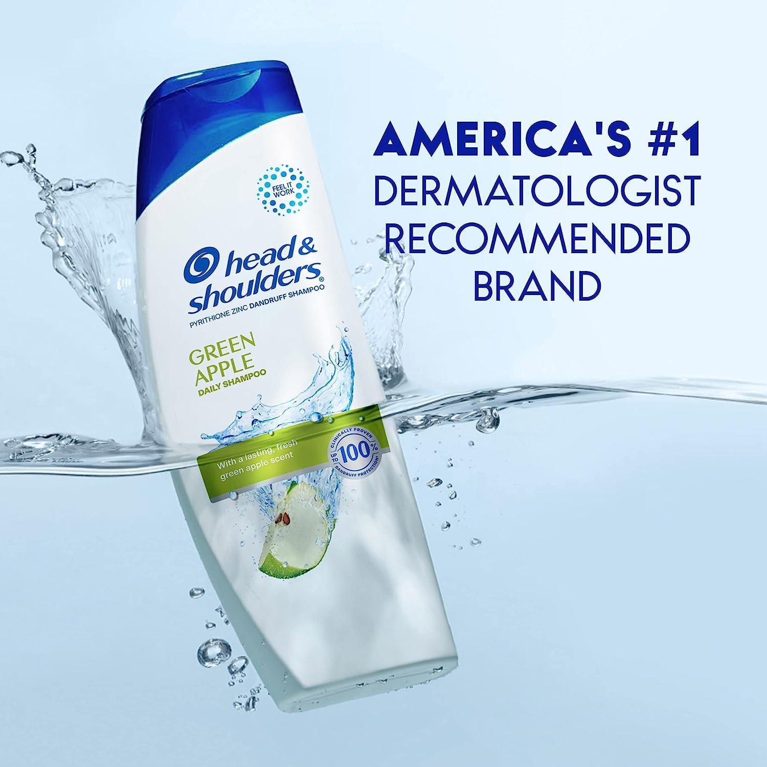 image:imageHead amp Shoulders AntiDandruff Shampoo with 1 Pyrithione Zinc Clinically Proven amp Scalp Care Treatment Fresh Green Apple Scent 321 Fl Oz Each 2 PackGreen Apple