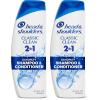 image:imageHead amp Shoulders AntiDandruff Shampoo and Conditioner Classic Clean 2in1 1 Pyrithione Zinc Flake Control Deep Clean Scalp Care Fresh Scent 845 fl oz845 Fl Oz Pack of 2