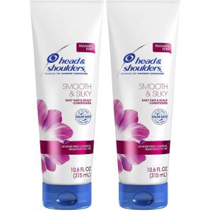 Head & Shoulders Head and Shoulders Smooth and Silky Paraben Free Dandruff Conditioner, 10.6 fl oz, 10.6 Fl Oz(10.6 Fl Oz (Pack of 2))