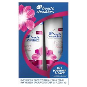 Head & Shoulders Smooth & Silky Dandruff Shampoo and Conditioner Twin Pack, 23.4 Fluid Ounce(23.4oz)