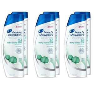 Head and Shoulders Itchy Scalp Care with Eucalyptus 2-in-1 Anti-Dandruff Shampoo + Conditioner 8.45 Fl Oz(Eucalyptus 2in1 (Pack of 6))