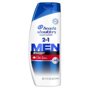 Head and Shoulders Mens 2 in 1 Dandruff Shampoo and Conditioner, Anti-Dandruff Treatment, Old Spice Swagger for Daily Use, Paraben Free, 20.7 oz