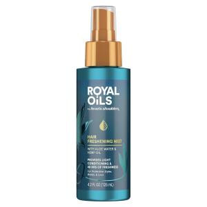 Head & Shoulders Royal Oils Hair Freshening Mist Spray with Aloe Water and Hemp Oil, Curly Hair Product, 4.2 Fl Oz